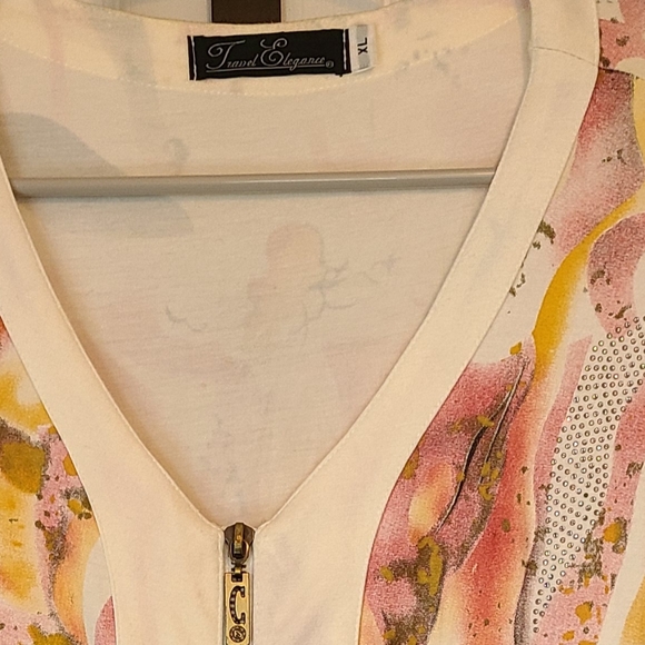 Travel Elegance Woman's Long Sleeve Full Zip Sweater - Picture 14 of 16